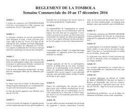 REGLEMENT OPERATION NOEL