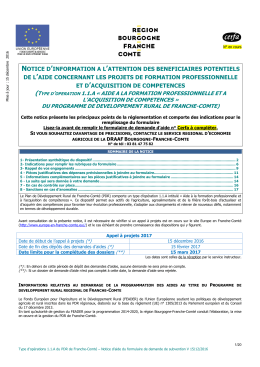 Notice - DRAAF Bourgogne - Franche-Comté