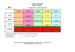 RPC Menu hebdo`