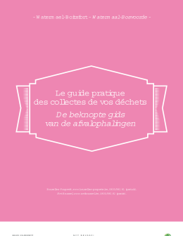 De beknopte gids van de afvalophalingen - Watermaal