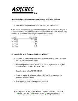 F.T. Pierres blanches pour toiture MB2-820