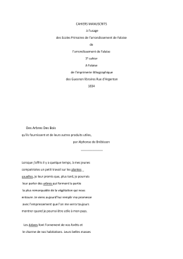 troisième cahier