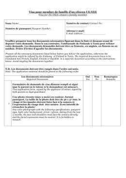 Checklist for Business Application- Fashion Model