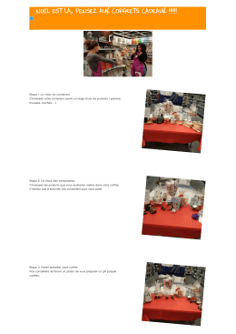 noël est la, pensez aux coffrets cadeaux