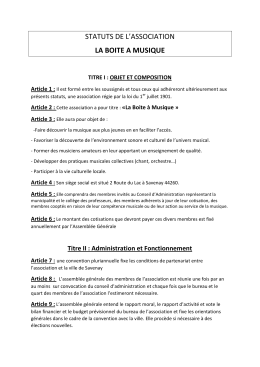 Les statuts