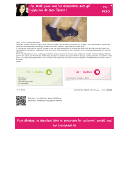 J`ai testé pour vous les chaussettes avec gel hydratant de chez Treets !