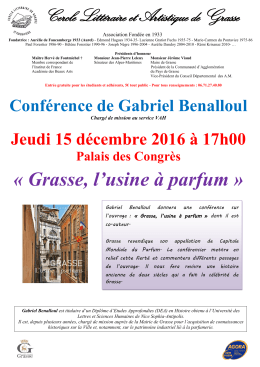 Grasse, l`usine &agrave; parfum - Association Historique du Pays de GRASSE
