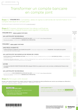 Transformation de compte individuel en compte joint