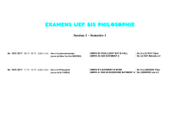 EXAMENS UEF Bis PHILOSOPHIE