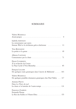 SOMMAIRE - Classiques Garnier
