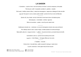 T&eacute;l&eacute;charger le menu - La Maison Tourangelle
