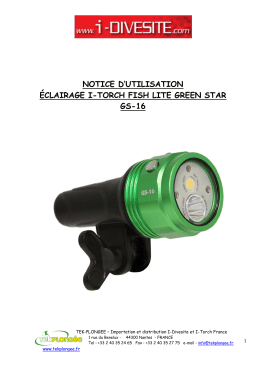 notice d`utilisation &eacute;clairage i-torch fish lite green star