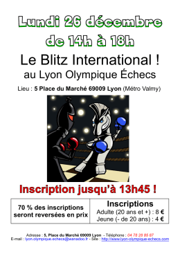 Blitz Samedi 26 d&eacute;cembre 2016