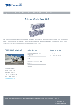 Grille de diffusion type DGX