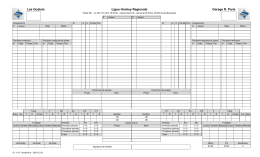 Ligue Hockey Regionale Les Goalois Garage R. Paris