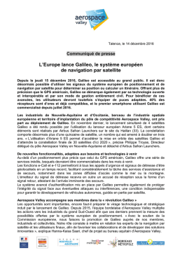 L`Europe lance Galileo, le syst&egrave;me europ&eacute;en de