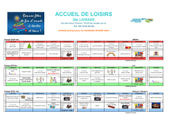 Pour les vacances de Noel, le centre de loisirs - Ville de Ste