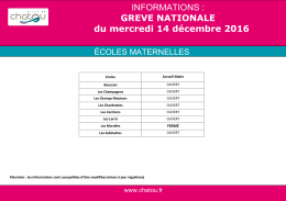 GREVE NATIONALE du mercredi 14 décembre 2016