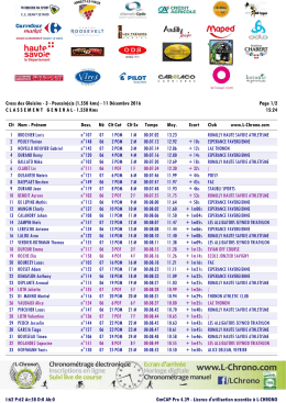 Cross des Glaisins - 3 - Poussin(e)s (1.550 kms) - L