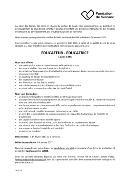 éducateur - éducatrice