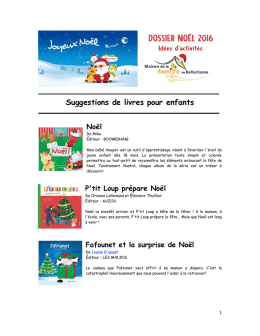 Suggestions de livres pour enfants
