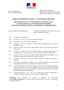 arrete interprefectoral n° 2016 premar med