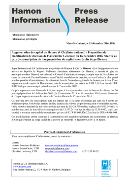 Rapport de gestion consolidé - finances - 31/12/12 conseil