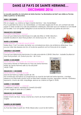dans le pays de sainte hermine&hellip;