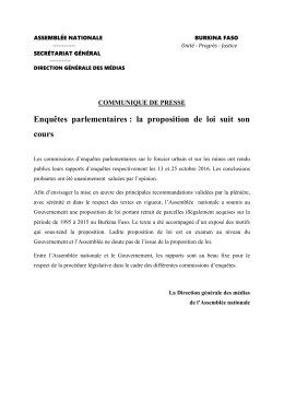 Enquêtes parlementaires : la proposition de loi suit son cours