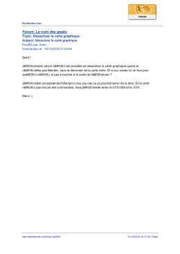 Forum: Le coin des geeks - The Blender Clan