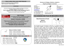 Messes hebdomadaires