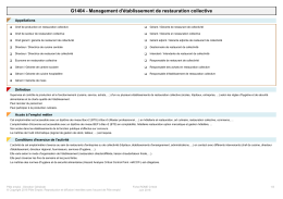 G1404 - Management d`établissement de restauration