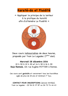 Karaté-do et Fluidité