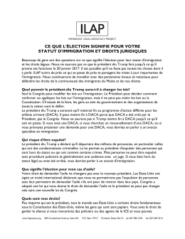 ce que l`élection signifie pour votre statut d`immigration et droits