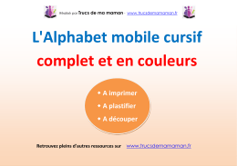 Petit alphabet mobile