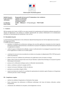 Responsable BUA ETD/BUA fiche de poste ref