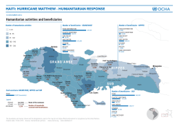 Humanitarian activities and beneficiaries