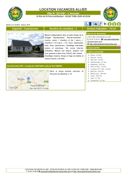 Version imprimable - Gîtes de France Allier