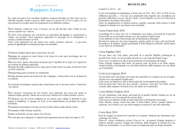 Fiche tech2014 - Champagne Ruppert