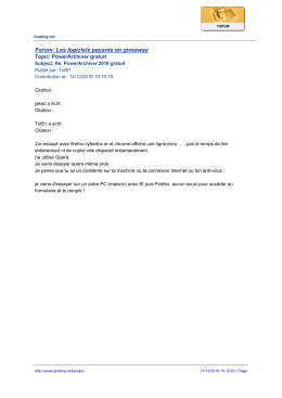 Forum: Les logiciels payants en giveaway