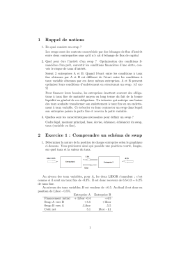 1 Rappel de notions 2 Exercice 1