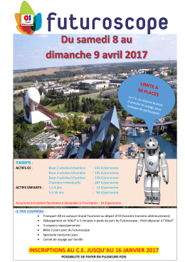 INSCRIPTIONS AU C.E. JUSQU`AU 16 JANVIER 2017