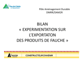 Pôle Aménagement Durable DMRR/DAM2R