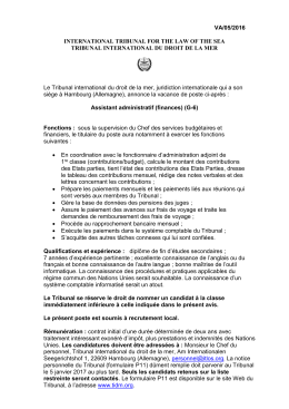 office of the interim registry of - International Tribunal for the Law of