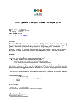 D&eacute;veloppement d`un application de Dashing Graphite