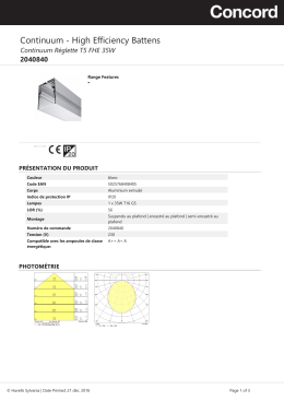 Continuum Réglette T5 FHE 35W