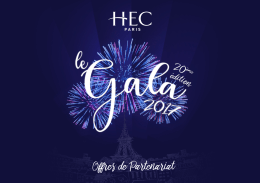 Pourquoi devenir partenaire du Gala HEC