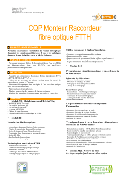 Raccordeur réseaux optiques - Greta Industriel de l`Agglomération