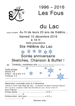 Les Fous du Lac - Sainte-Hélène-du-Lac