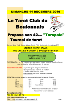 taropale 11/12 - Tarot Club du Boulonnais